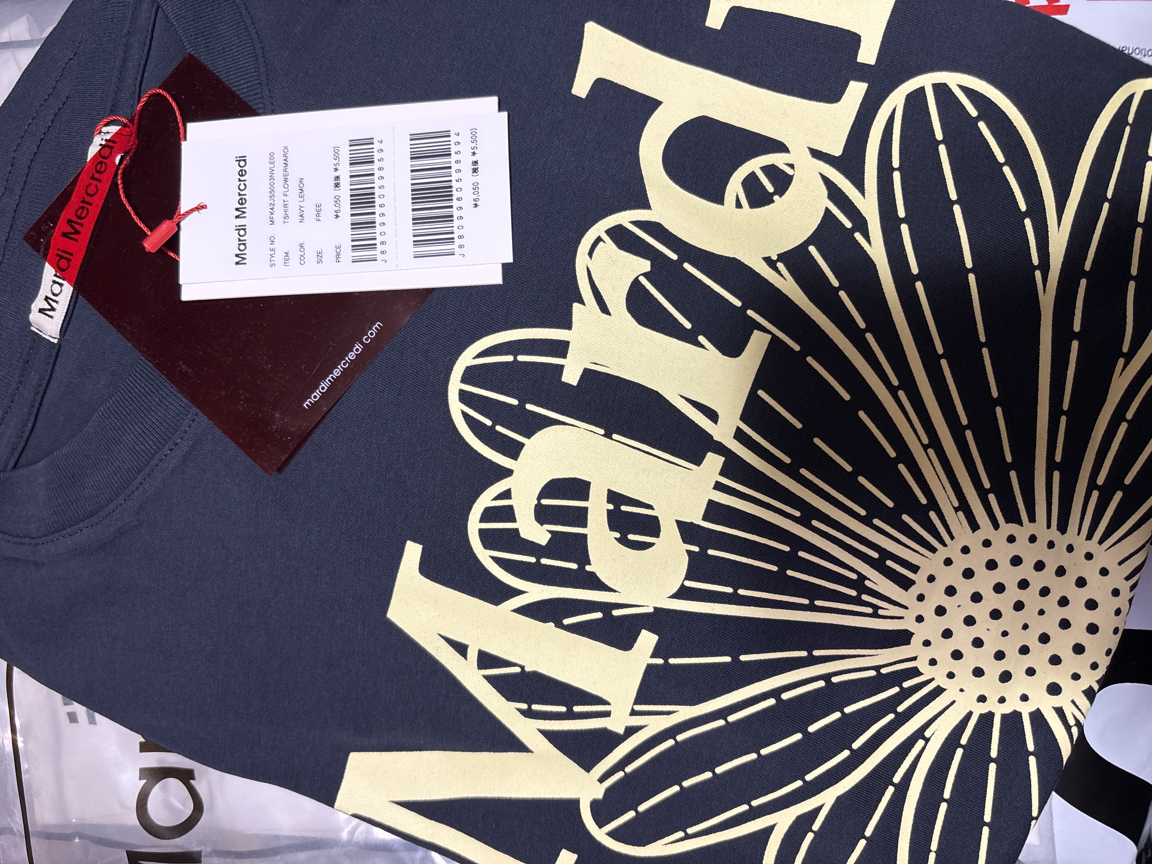 Mardi Mercredi Flowermardi_NavyLemon 香港現貨