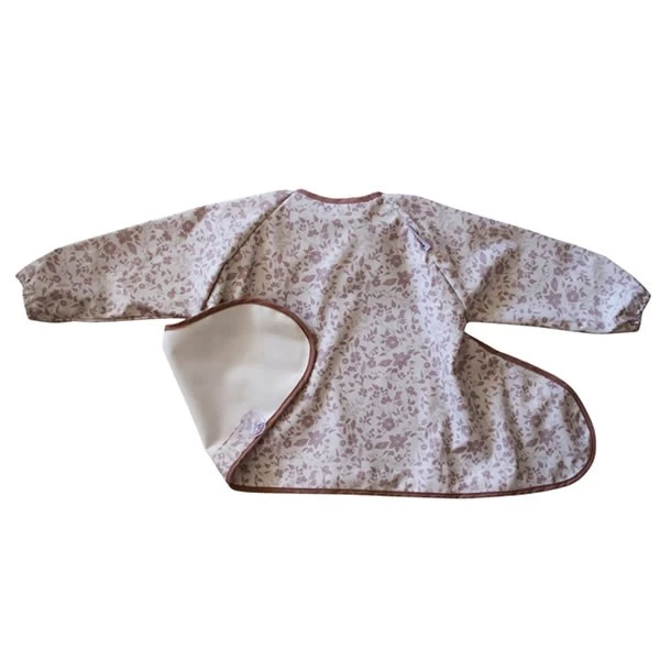 TIDY TOT 吸盤款防水輕便長袖飯衣 - 玫瑰花園【建議6個月至2歲】