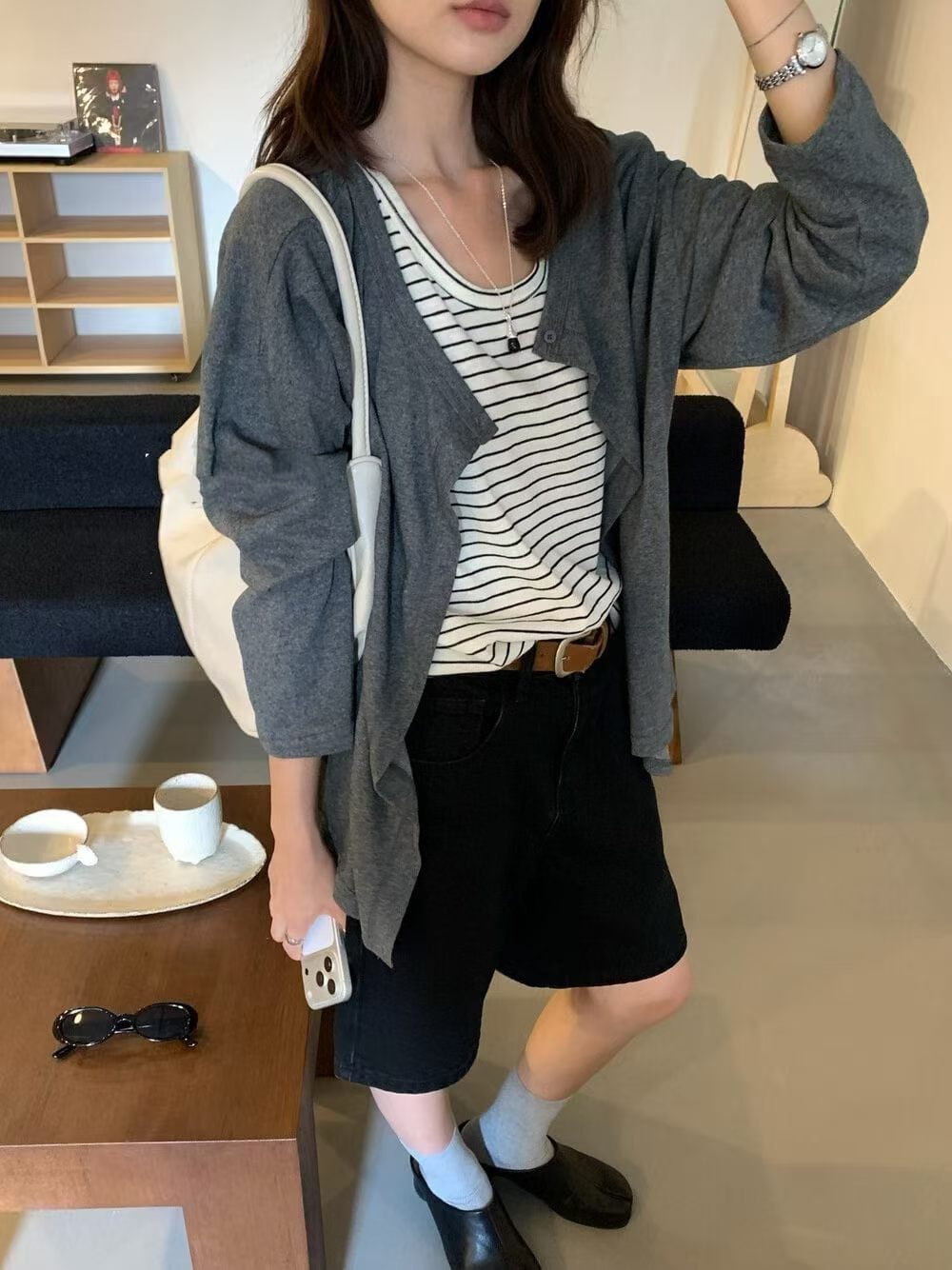 背心+ 外套 set  