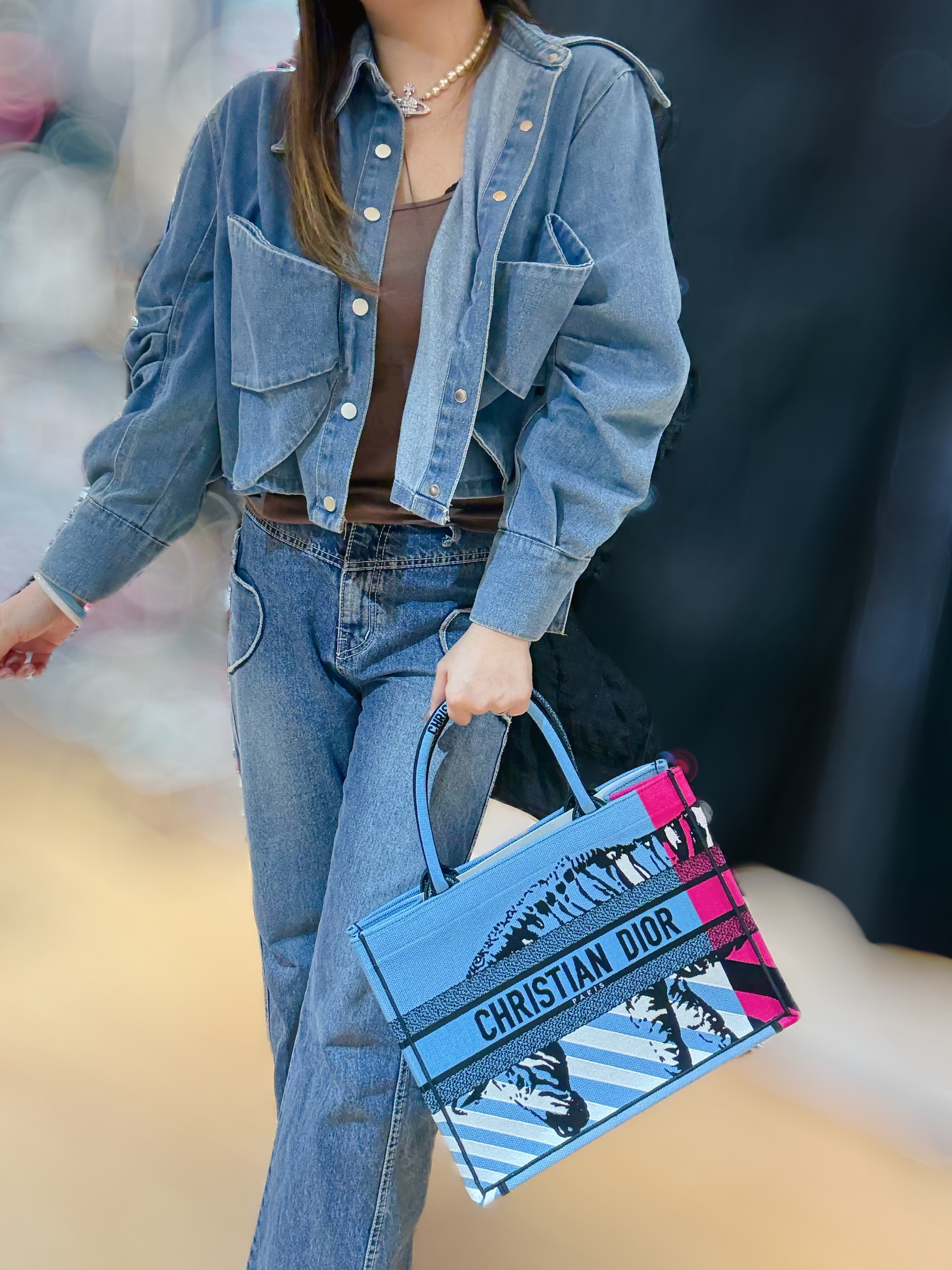 Dior book tote M zebra