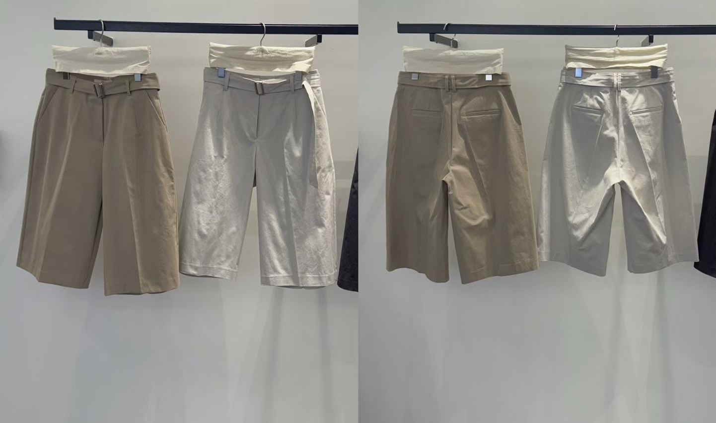 Shorts with belt