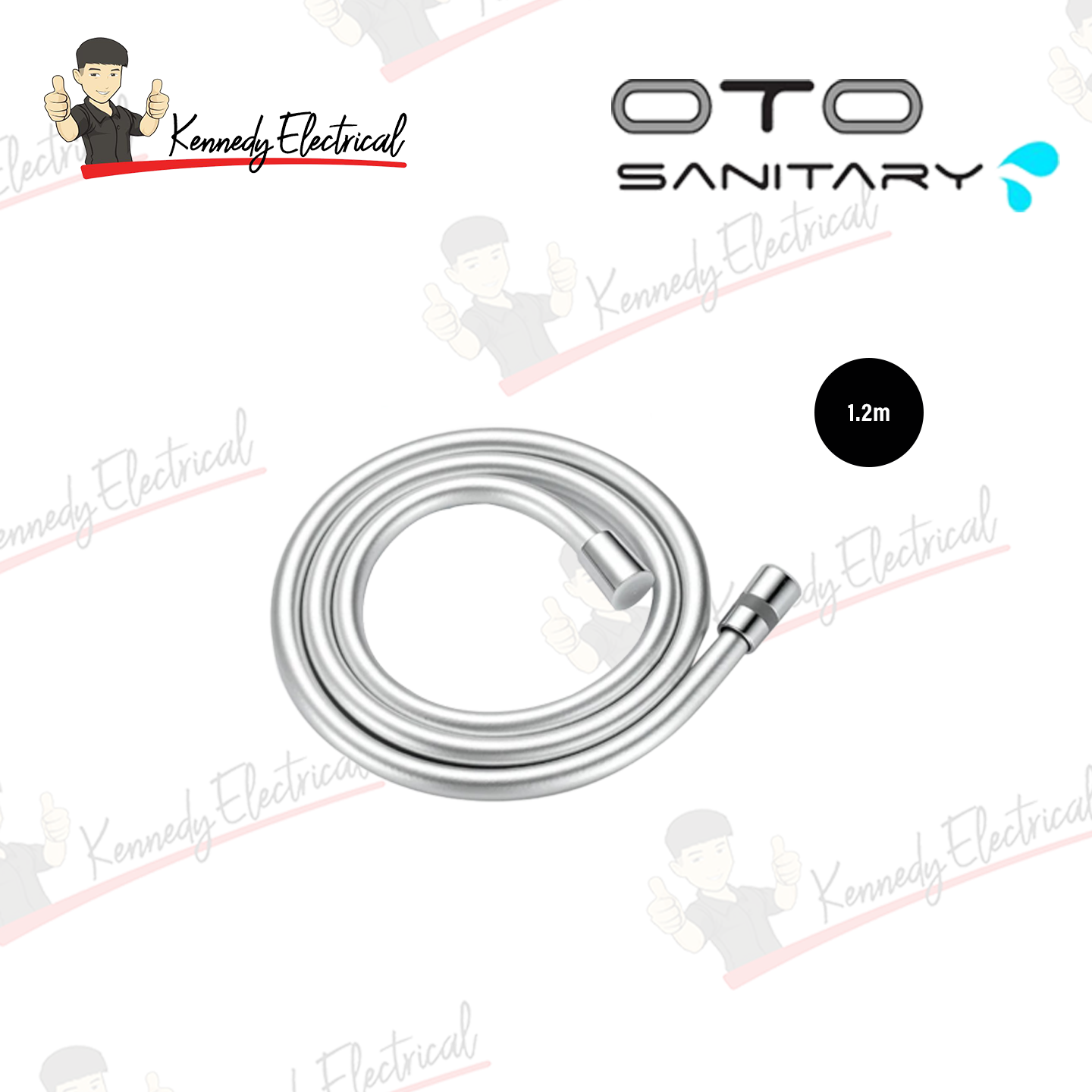 Otosani 1.2M Strengthen Flexible Shower Hose (Silver) OTO966-97A