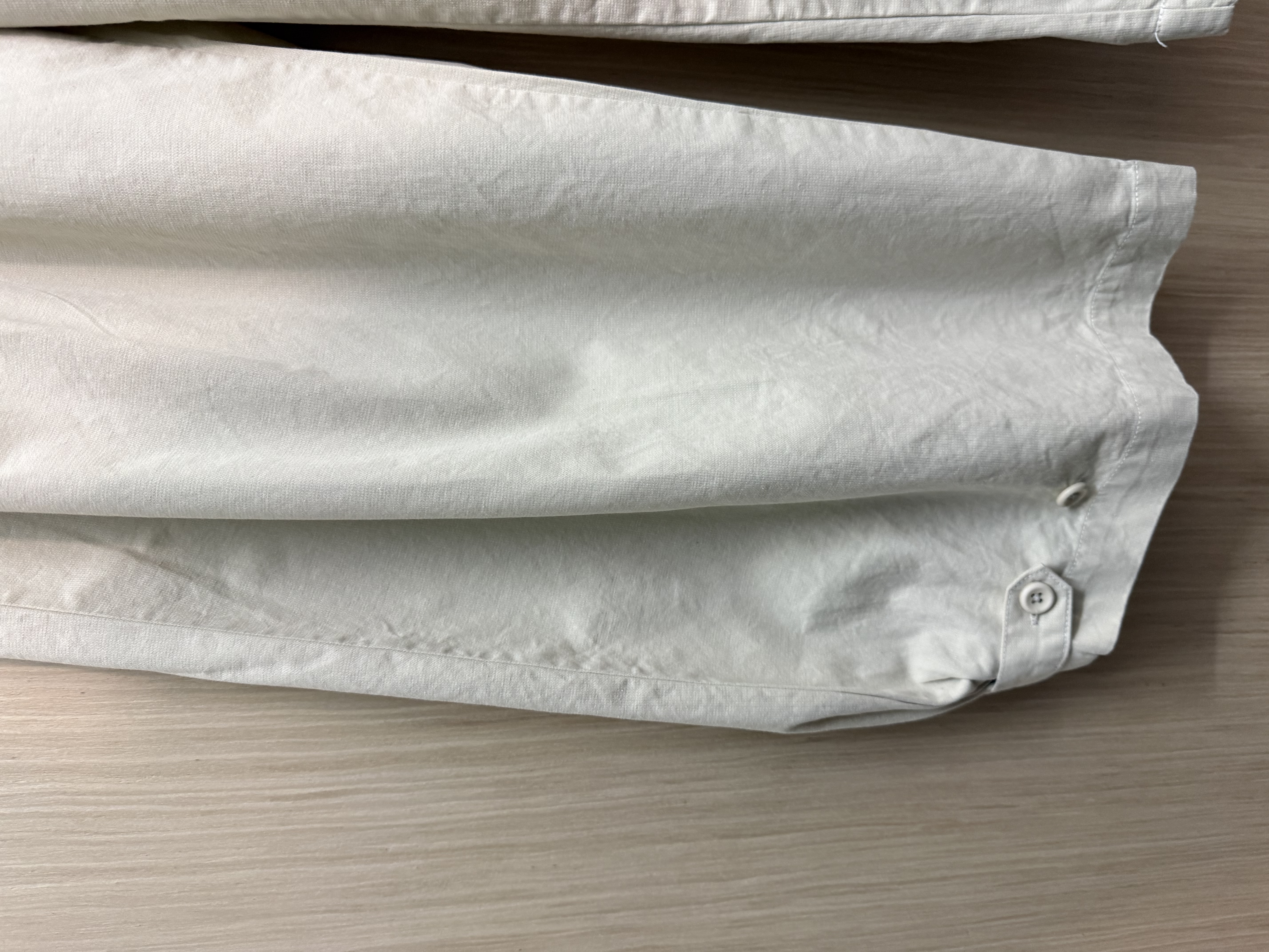 壓褶扯布料修腳褲