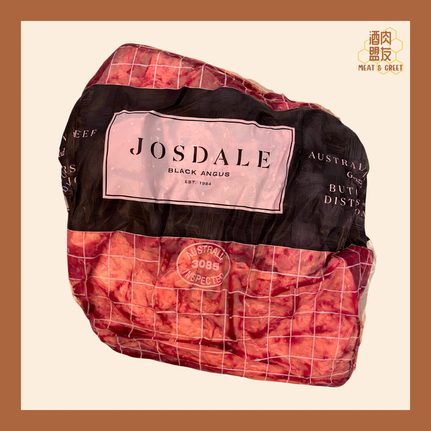 Josdale冰鮮草飼黑安格斯牛頸脊 (價錢以每kg為單位計算)