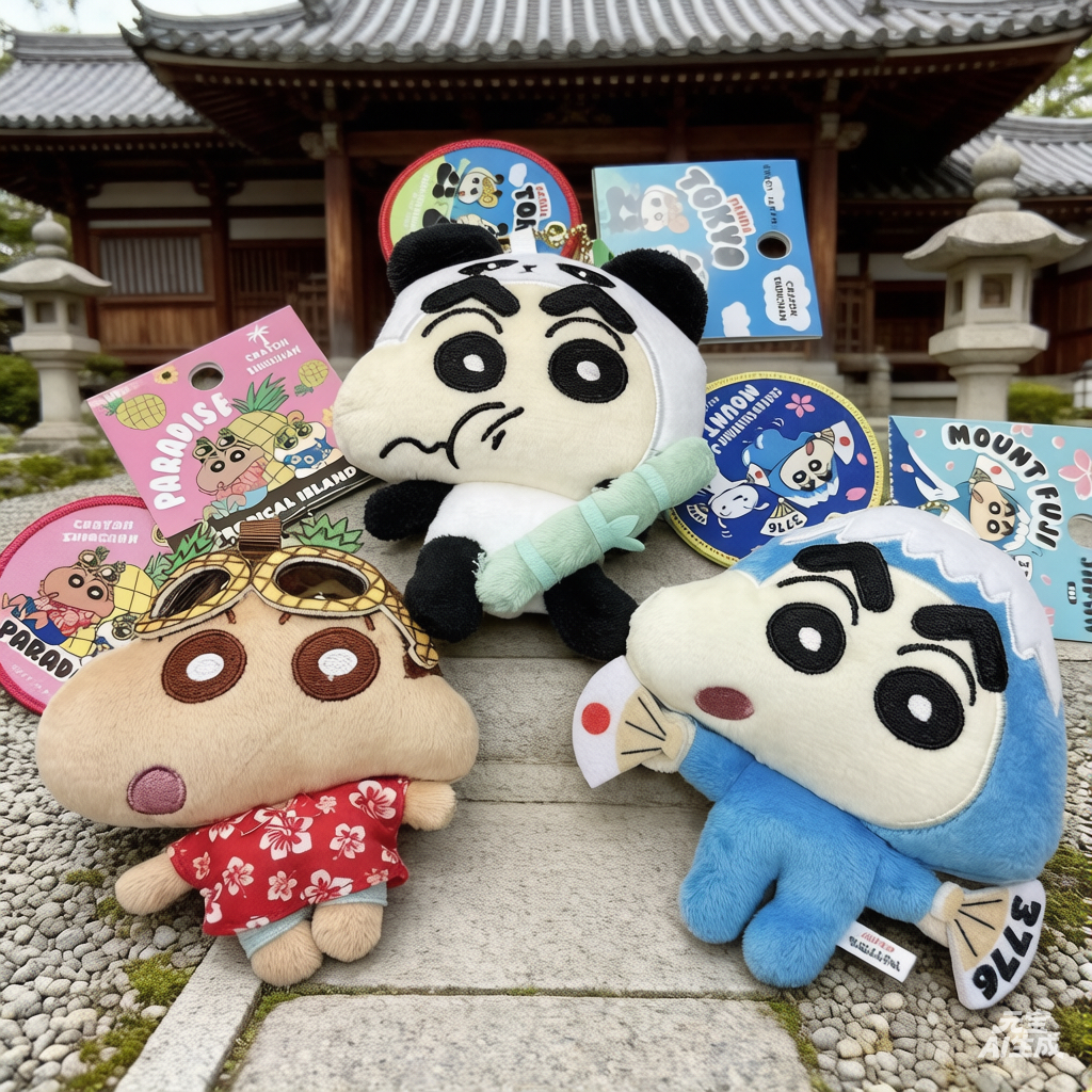 日本-地域限定 蠟筆小新公仔掛飾