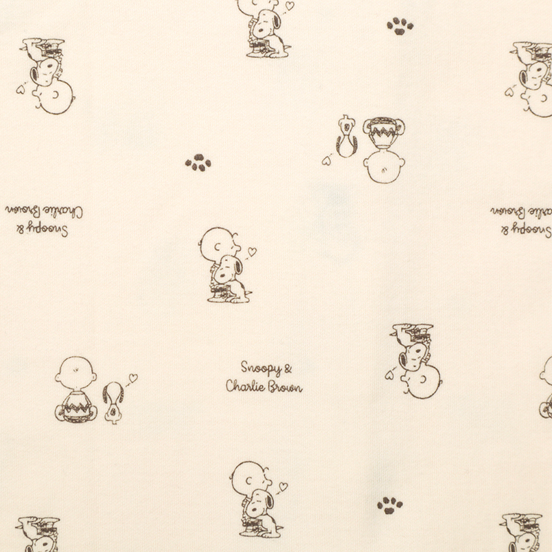 🇯🇵預訂 日本直送🇯🇵Snoopy史努比滿印象牙色孕婦哺乳長袖家居服套裝