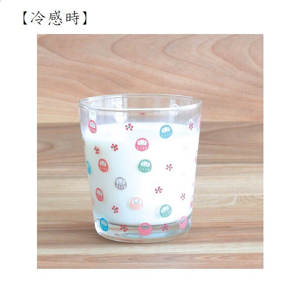 日本進口變色達摩玻璃杯