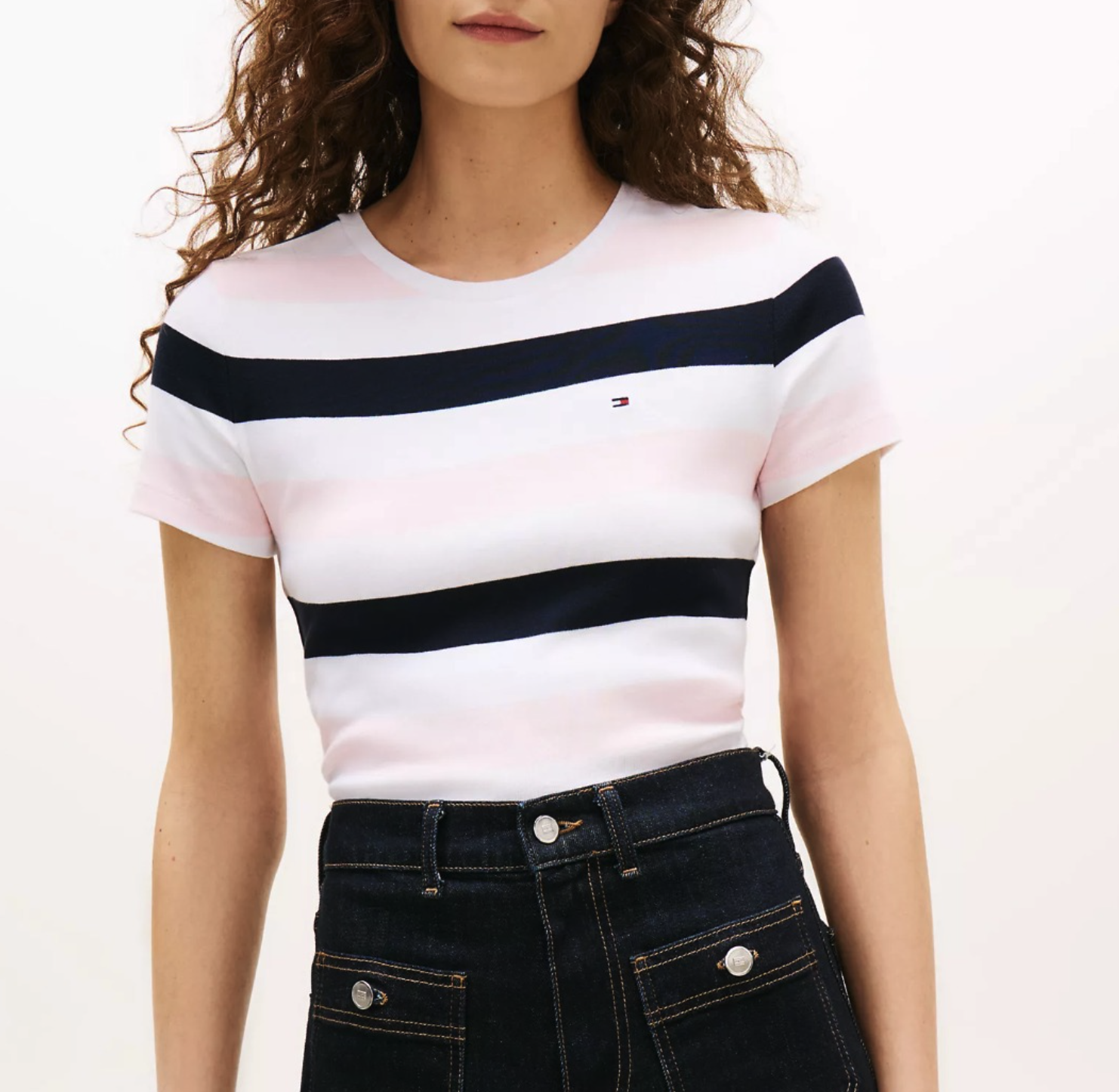Tommy Hilfiger Rugby Stripe Crewneck T-Shirt