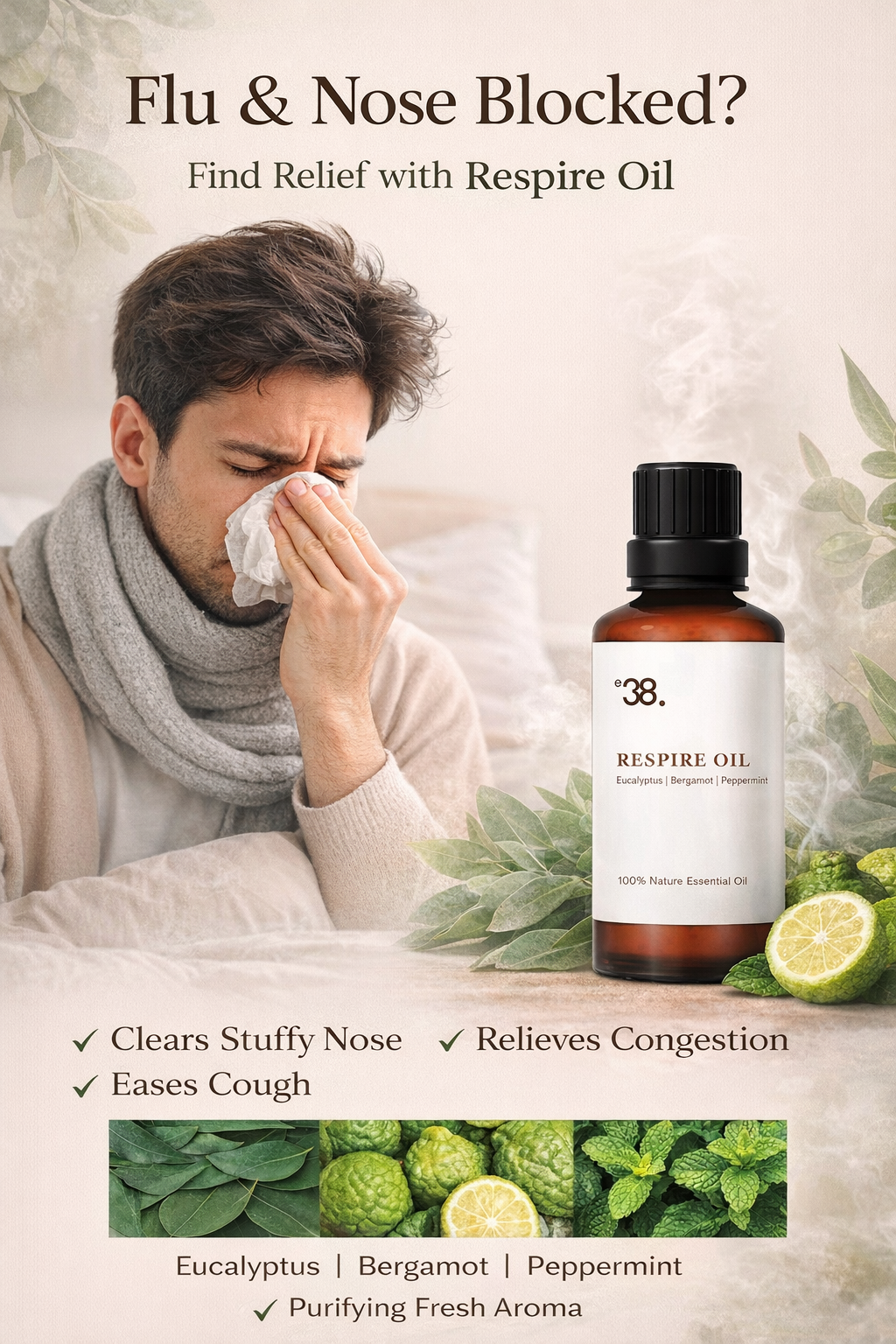 Respire Set (Respire Oil 20ml + Sanitizer 20ml)