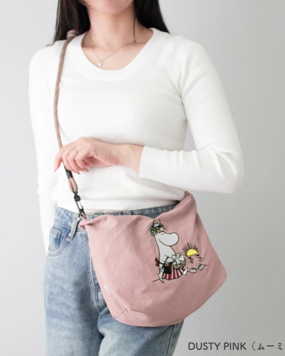 日本代購 【 2026新色 日本 直送 Moomin 姆明 | Little My 阿美 2way 輕便 防水 刺繡袋 】