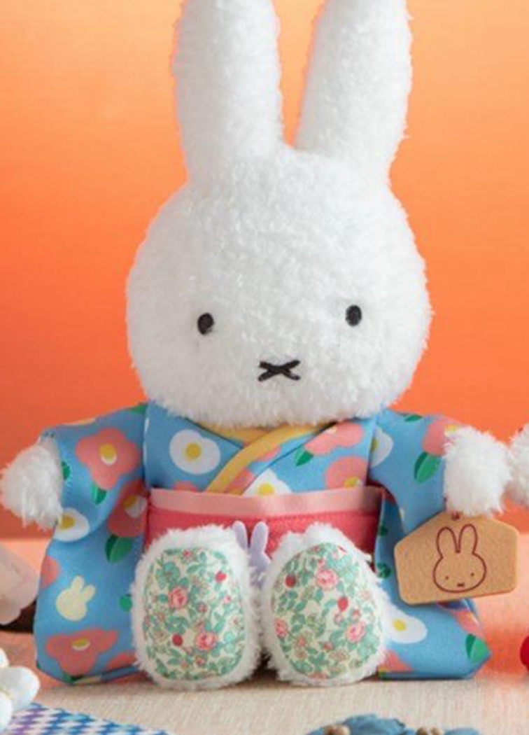 FLOWER MIFFY 新件和服 藍色（不包公仔）