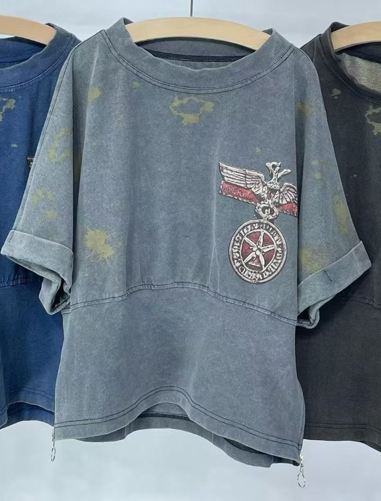 洗水棉短袖Top