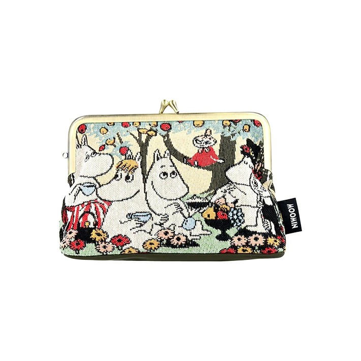 日本直送｜姆明 Moomin Gobelin 織錦刺繡系列 - 扣環錢包