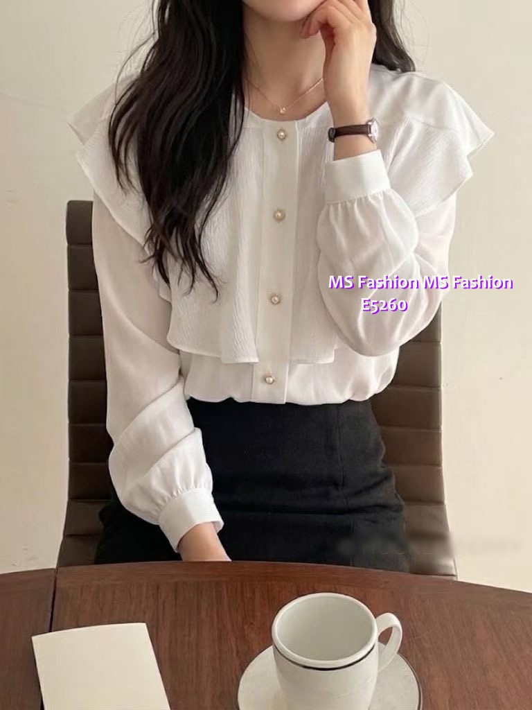 E5260 靚料ruffle top