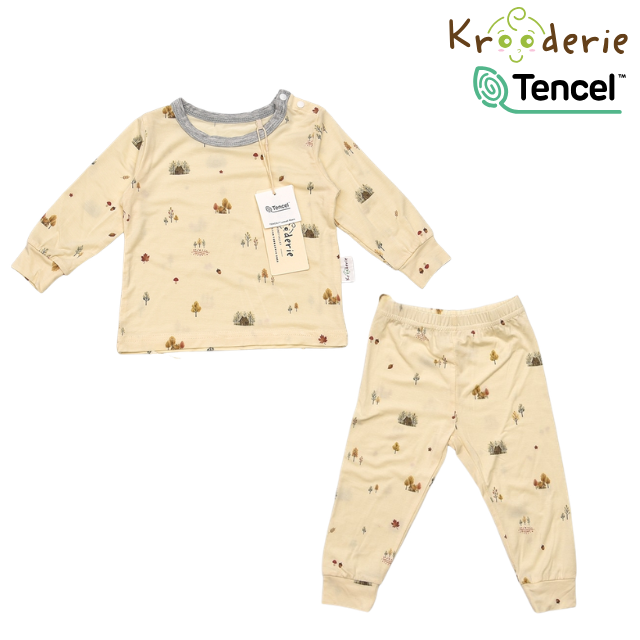 Krooderie TENCEL Baby Long Sleeve Pajamas 