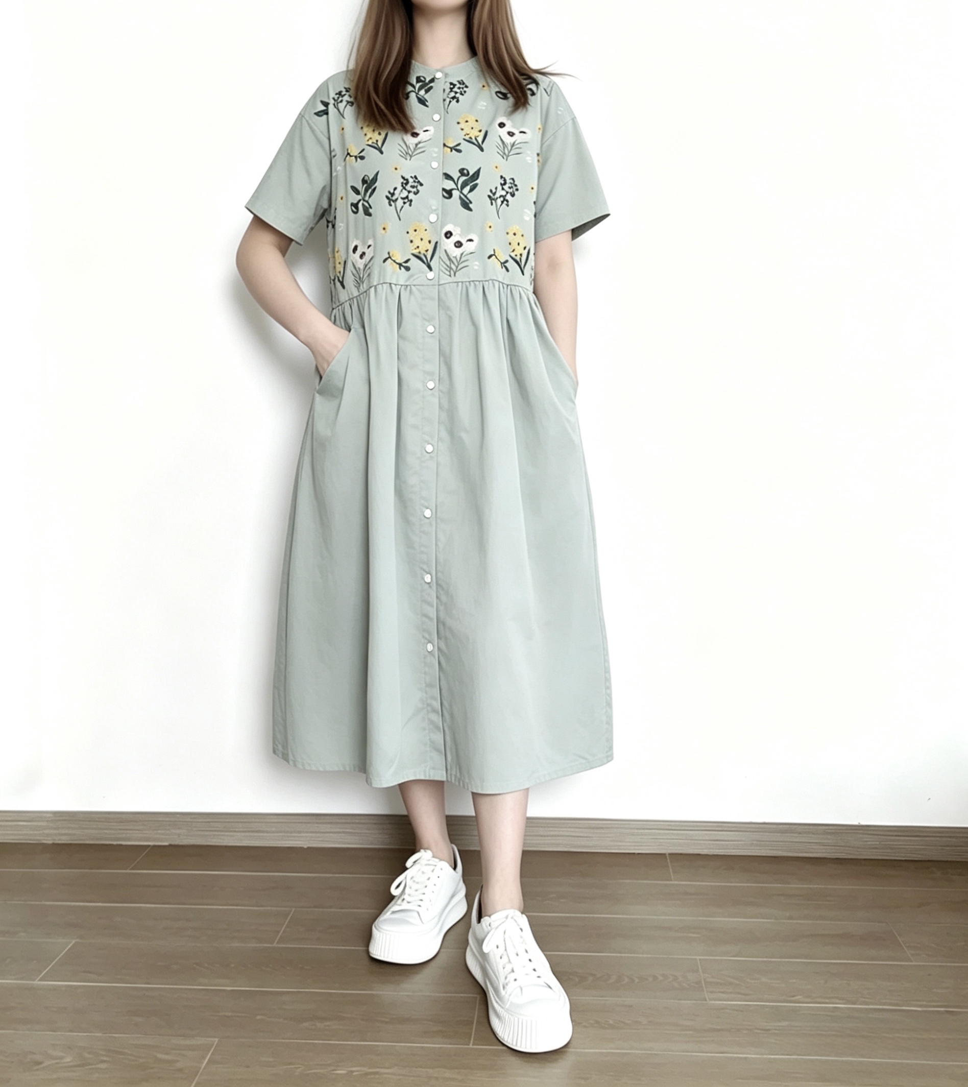 🌼春夏優惠🍀 日系刺繡花Ops