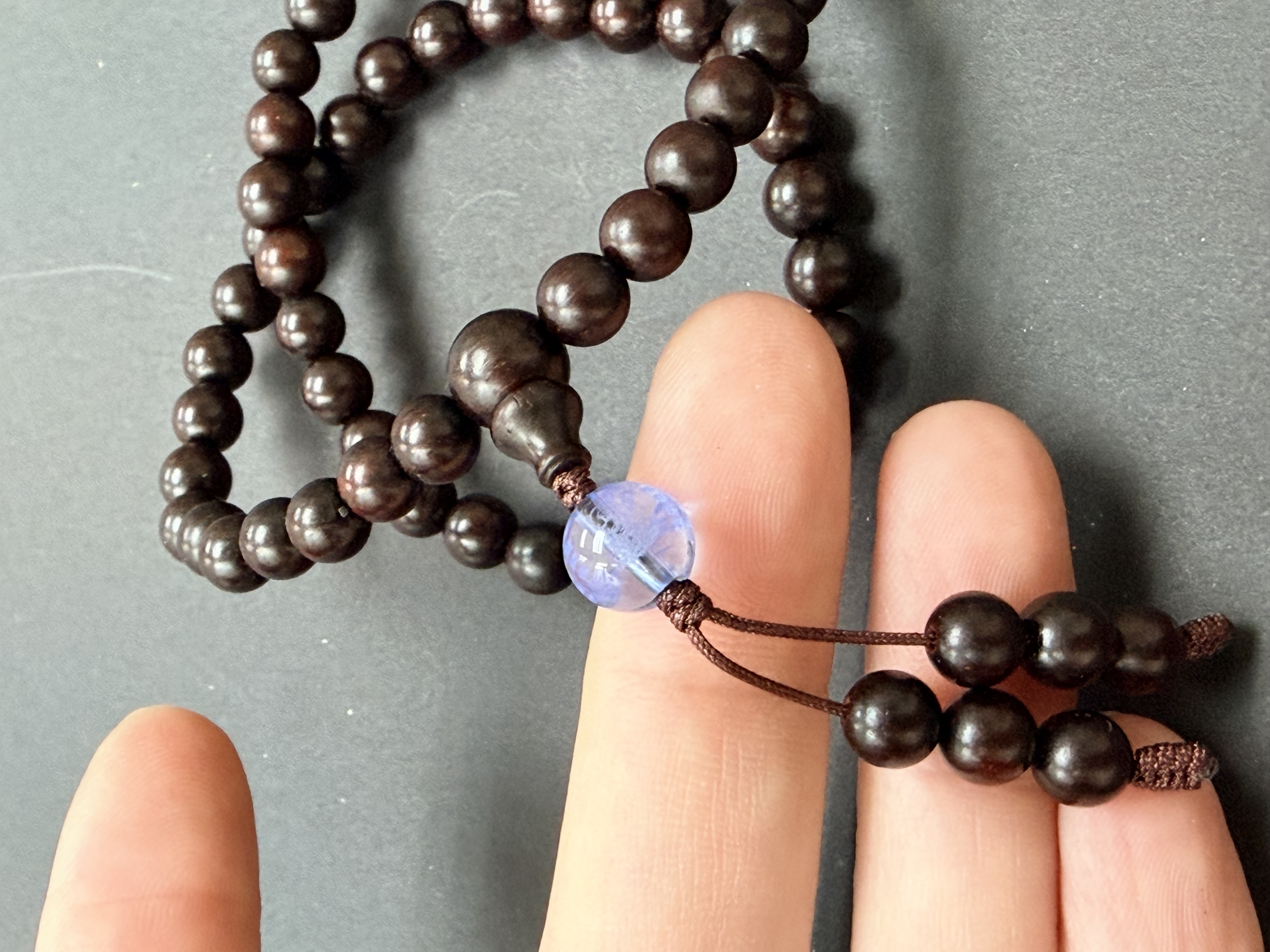 6mm 54粒印度小葉紫檀 配：藥師佛、青金