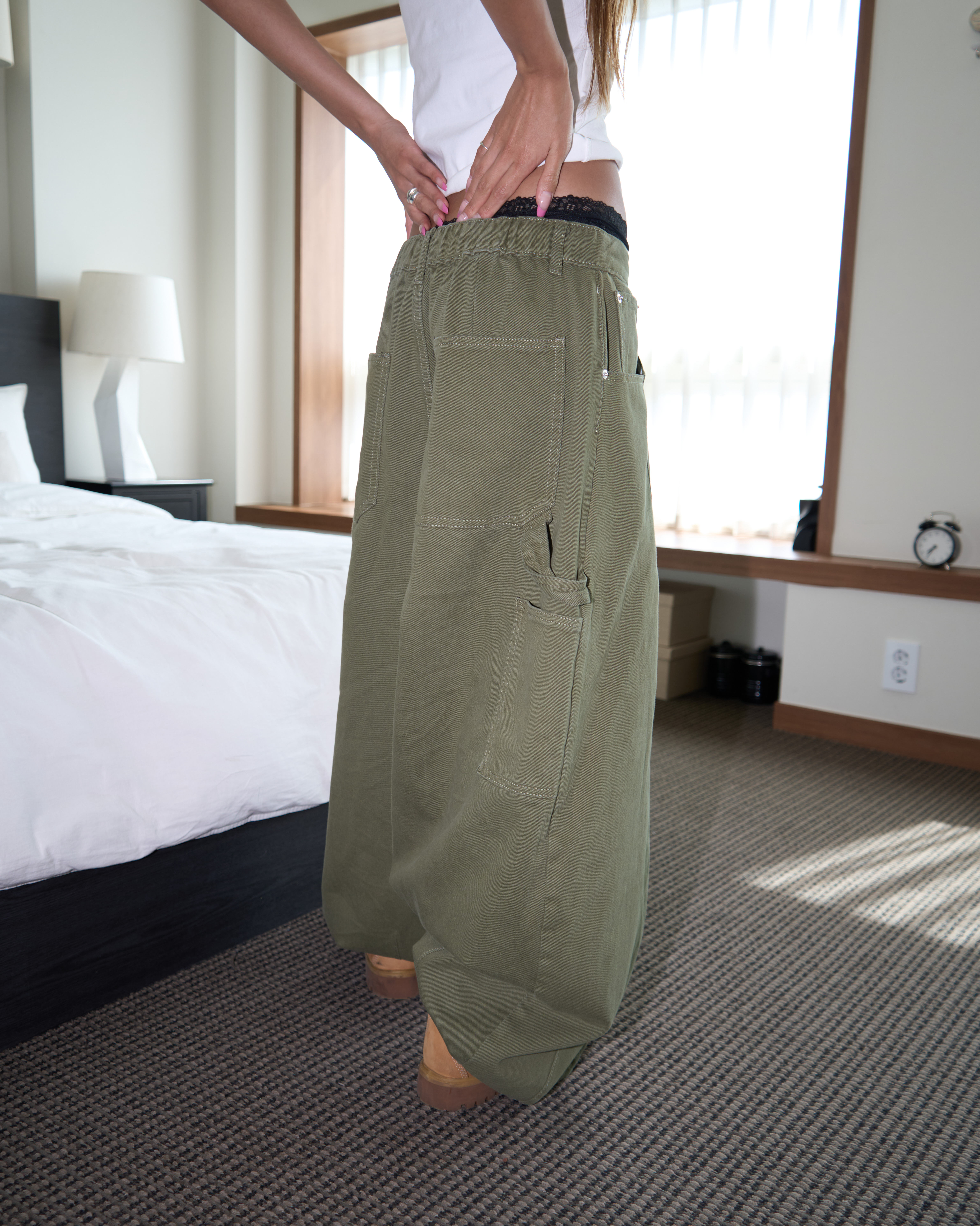 Sido Mega Wide Carpenter Cotton Pants(Unisex)