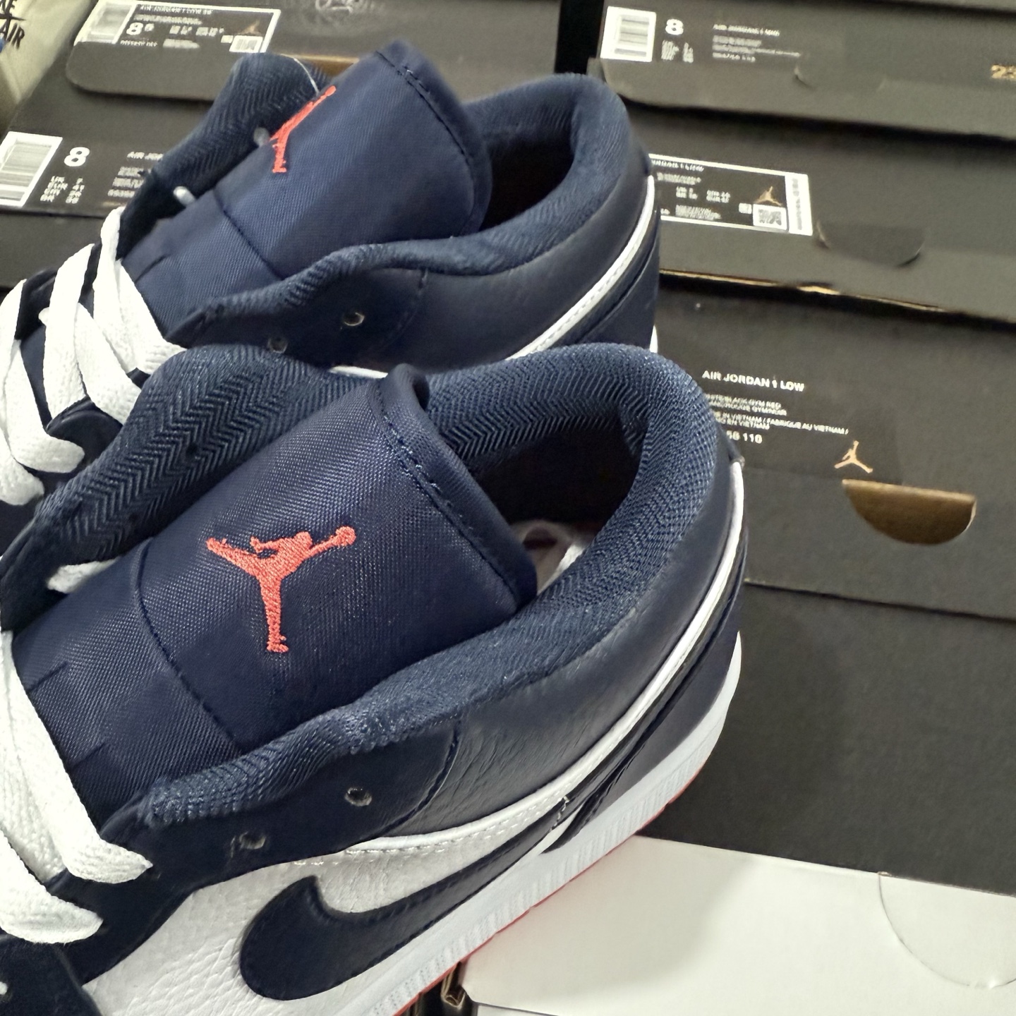 Nike Air Jordan 1 Low "Obsidian Ember Glow" 553558-481