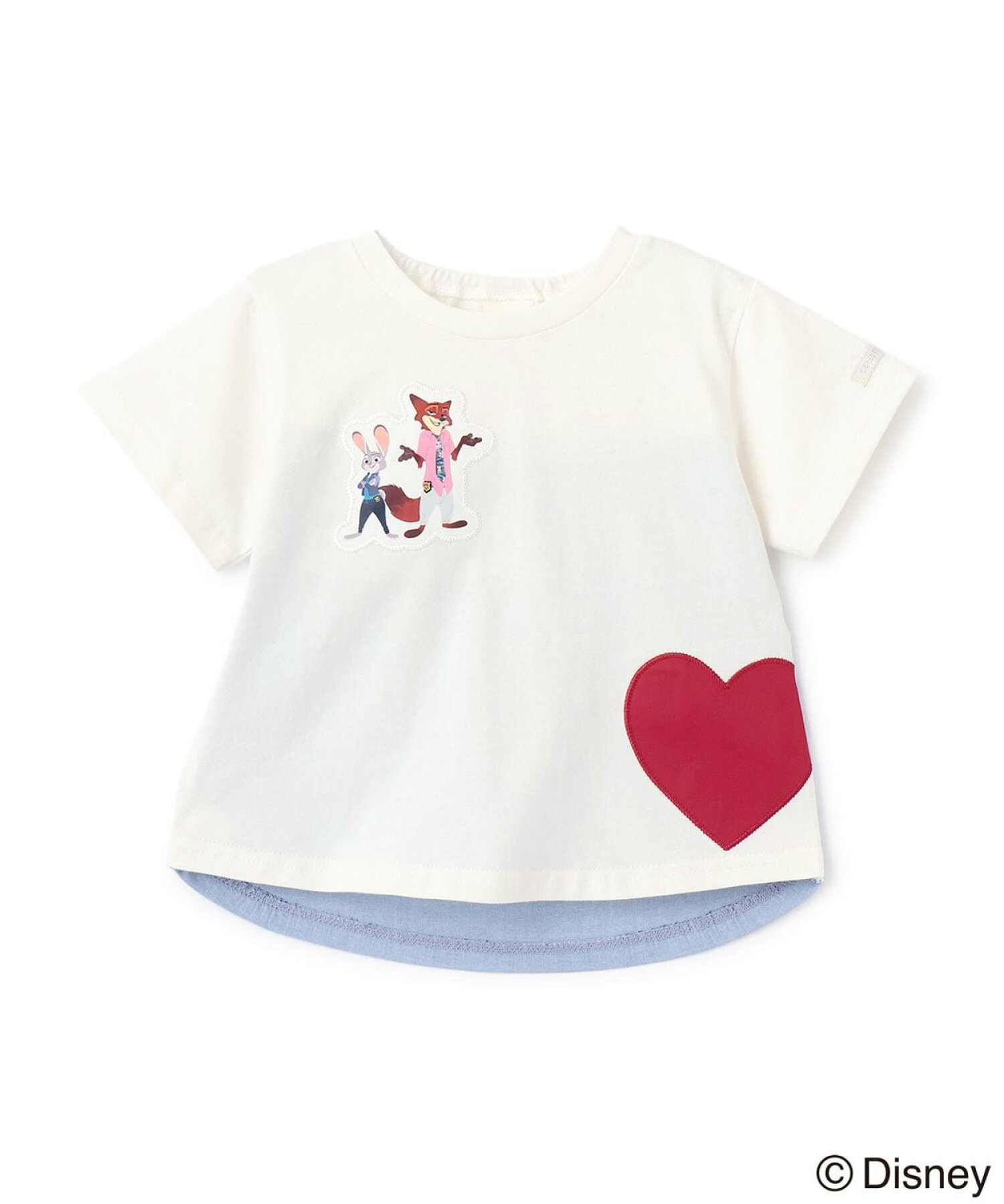 🆕【⭐訂購⭐】 🇯🇵日本直送🌀#Zootopia 接觸涼感 愛心貼花 短袖 tee［3款選］🌀 [ELFA-0012]