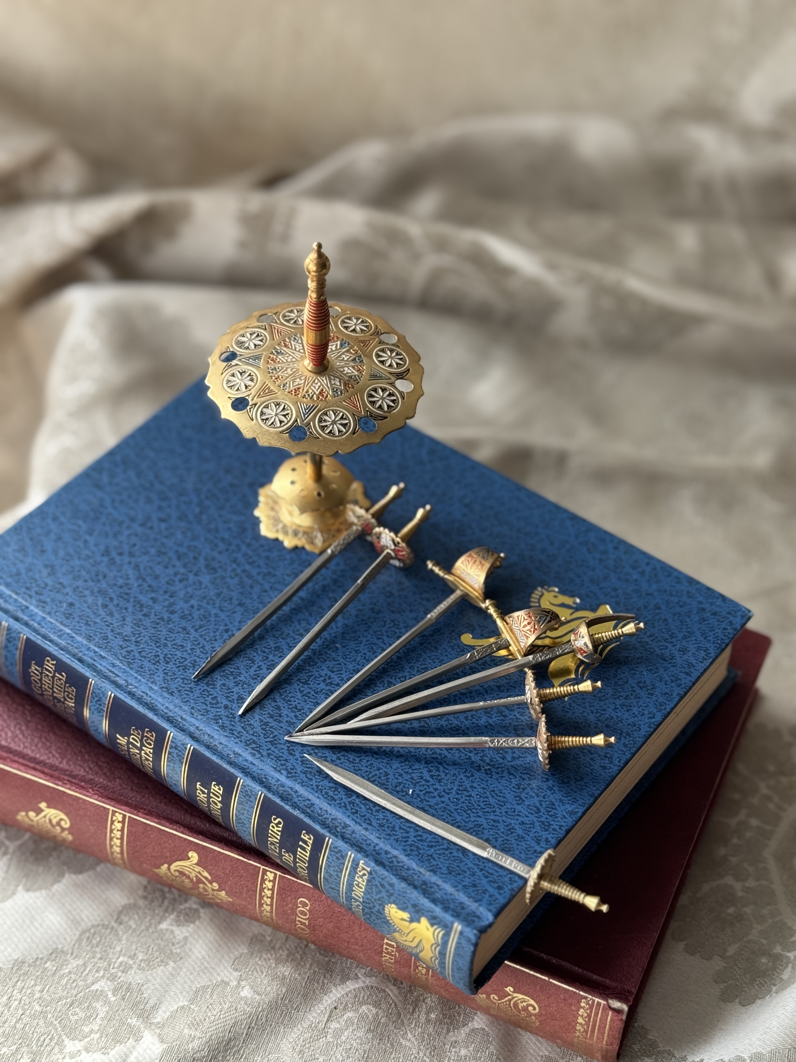 Vintage Spanish Toledo Sword Fruit Stick Set (MT2497)