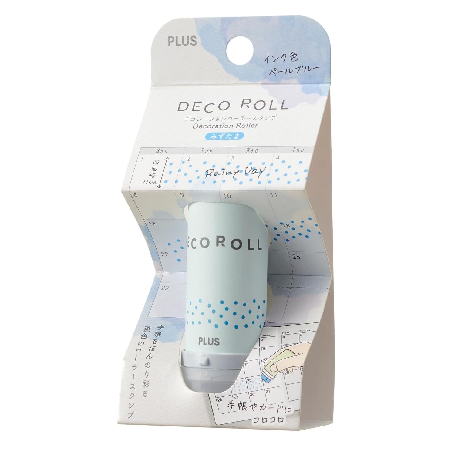 現貨｜水滴圖案 PLUS DECO ROLL 日版 裝飾 轆轆 印章 (40-194)