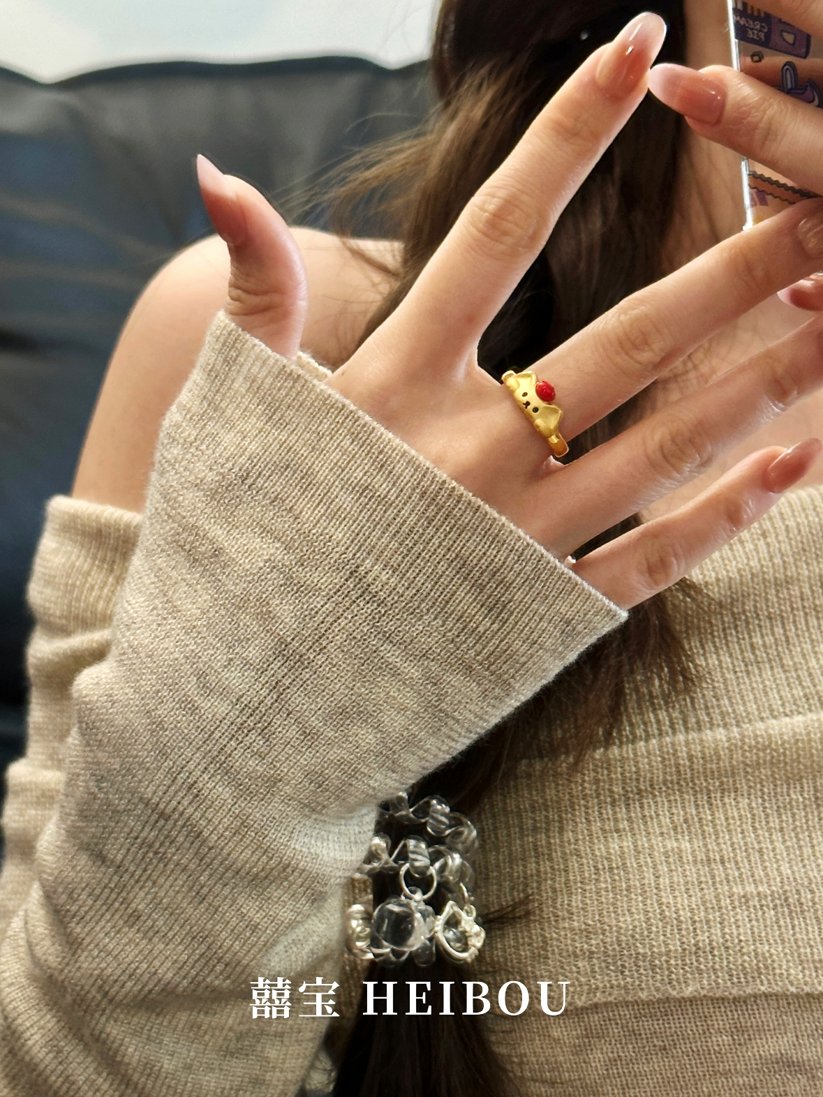 【3D硬金】苹果宾狗戒指