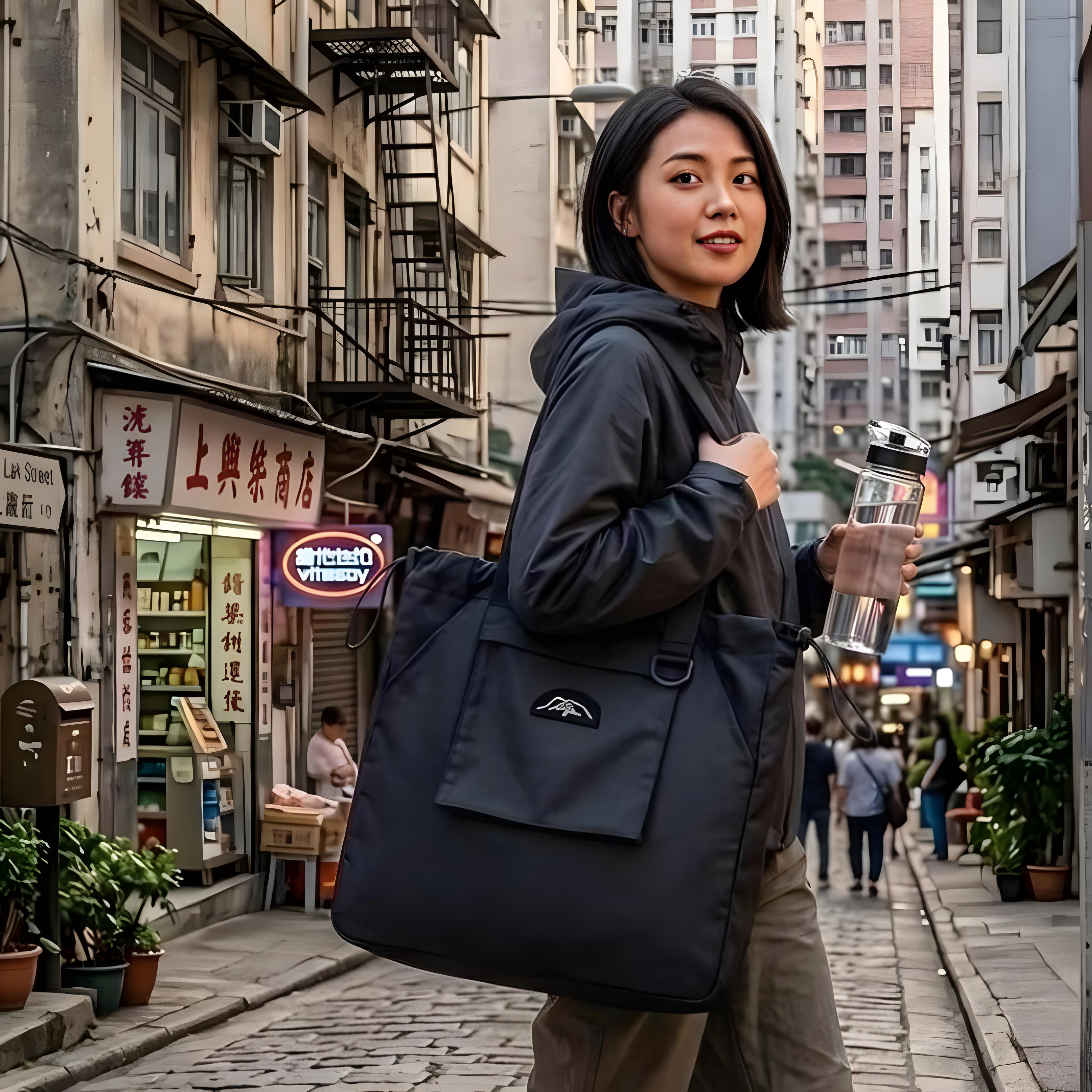 獅子山 輕量化摺疊機能tote bag