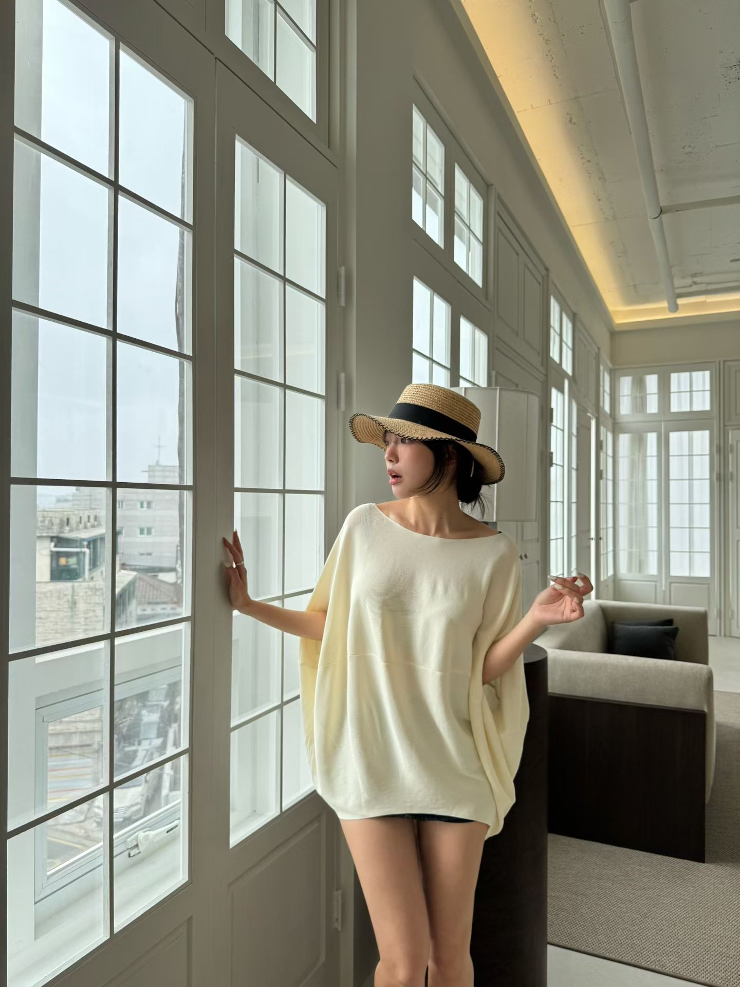 M11 蝙蝠袖斗蓬Top 