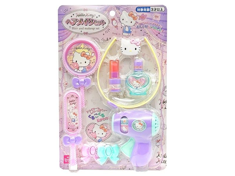 ​Hello Kitty兒童化妝美髮玩具套裝 三麗鷗家家酒玩具生日禮物 香港現貨正版
