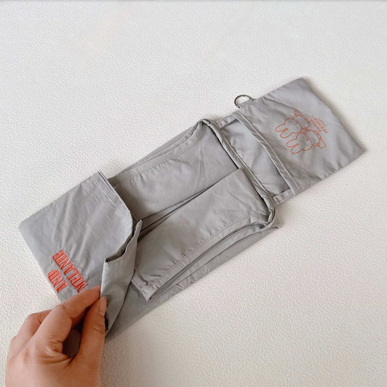 2026春夏新作 Dick Bruna miffy Strap Shopper BAG 肩背款 環保袋 灰色