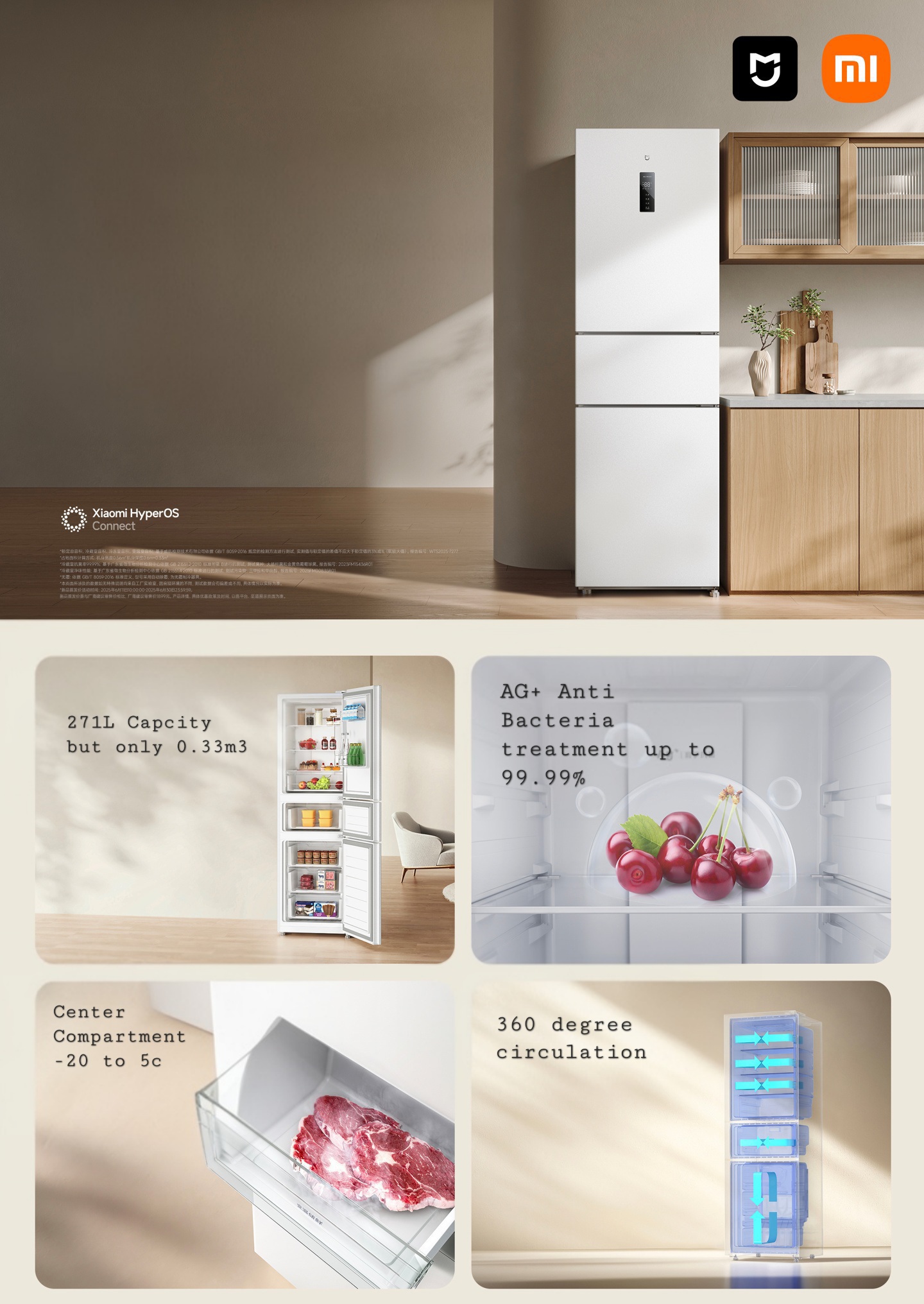 Xiaomi Miji 271L Refrigerator