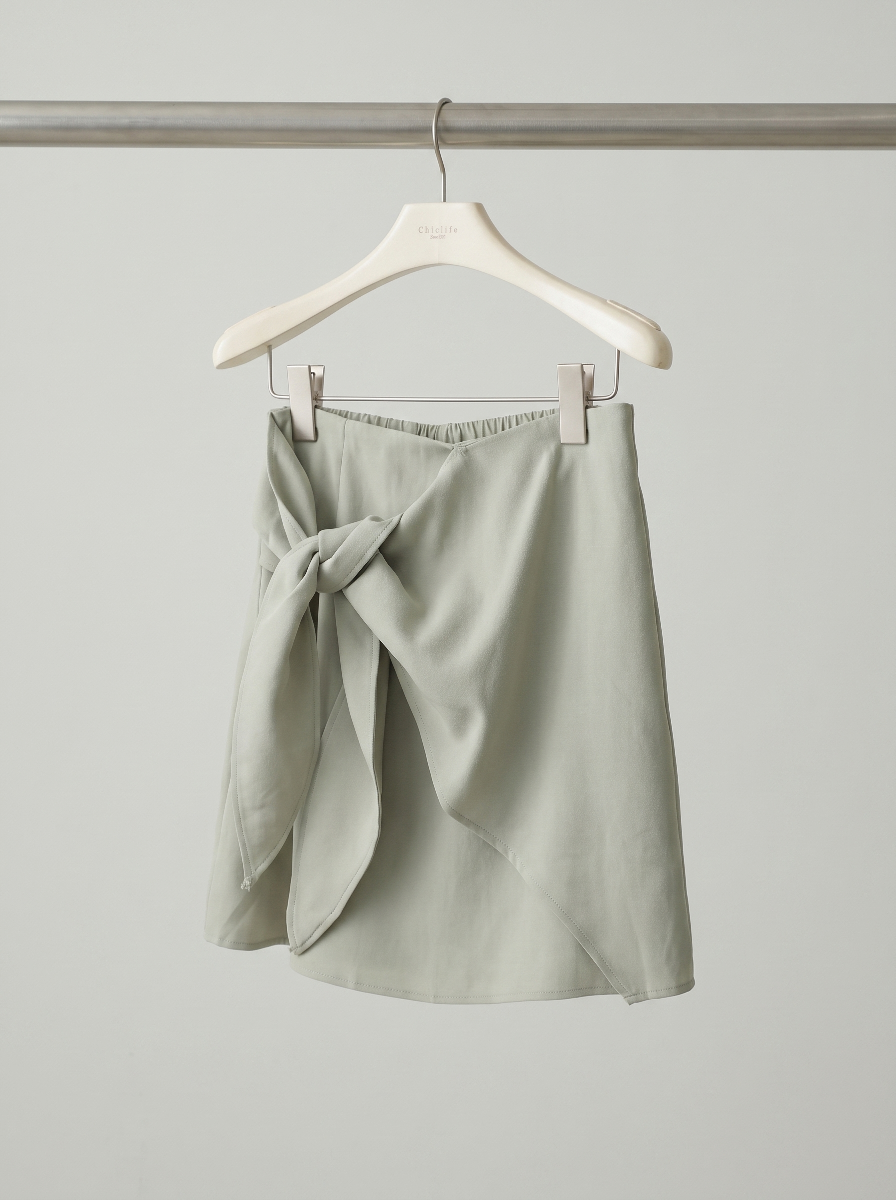 側打結短裙