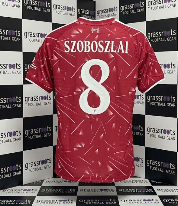 26/27 利物浦 主 球員版 Size M 連原裝SZOBOSZAI盃賽印字