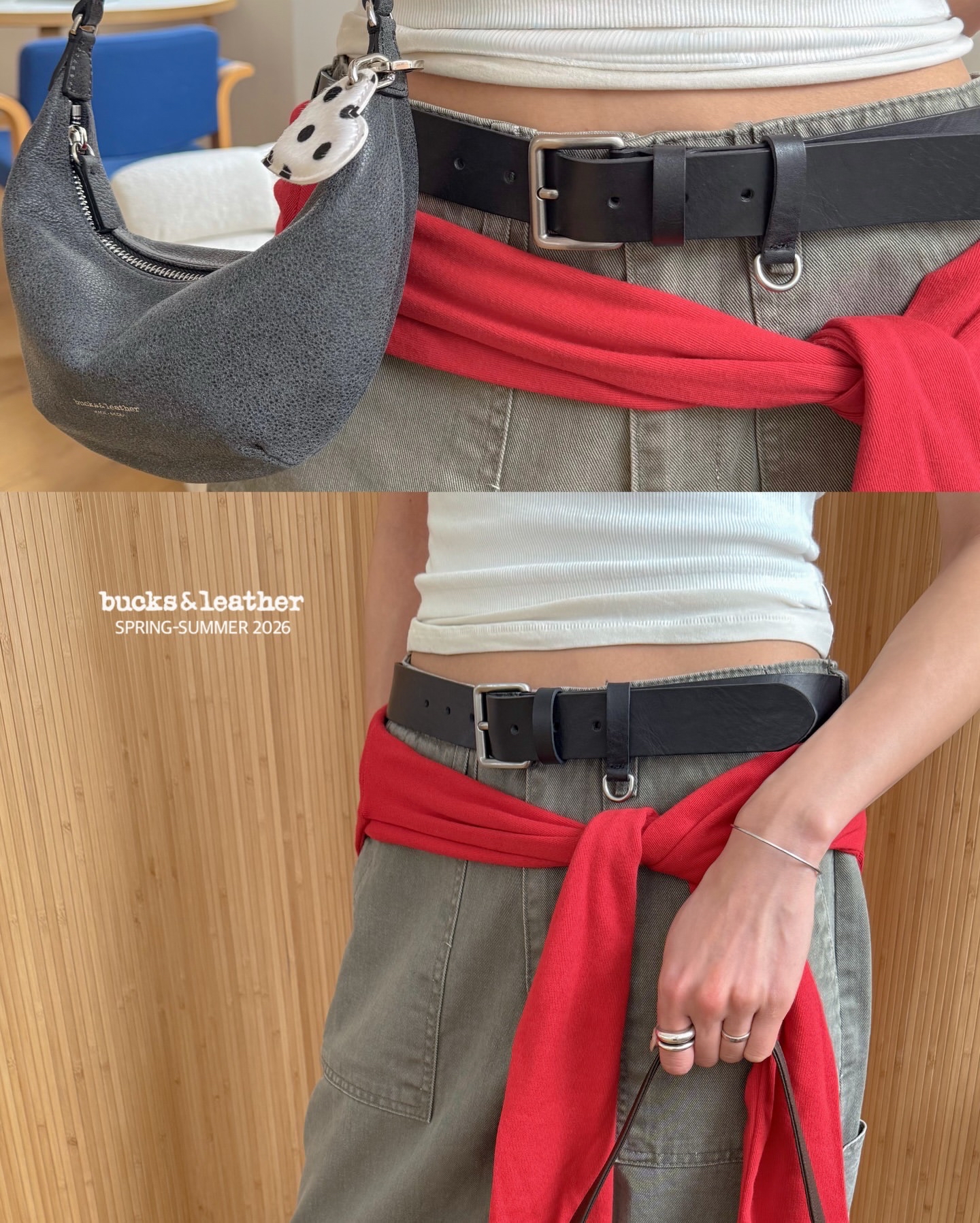 預訂_35mm D ring Belt By Bucks & leather