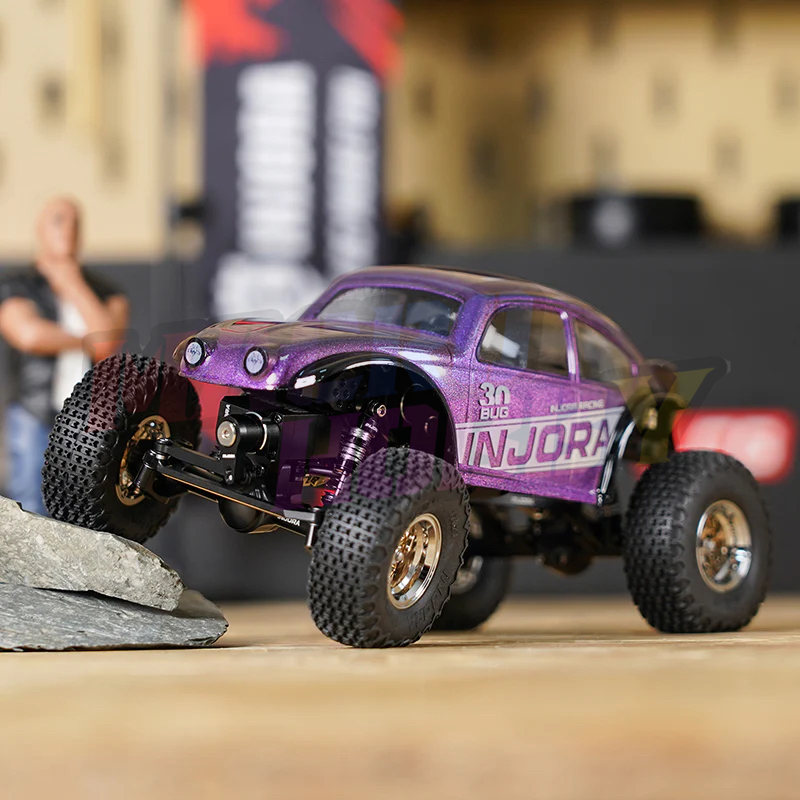 INJORA BUG30 Body with Magnetic Mount for 1/30 SCX30 PURPLE #530378