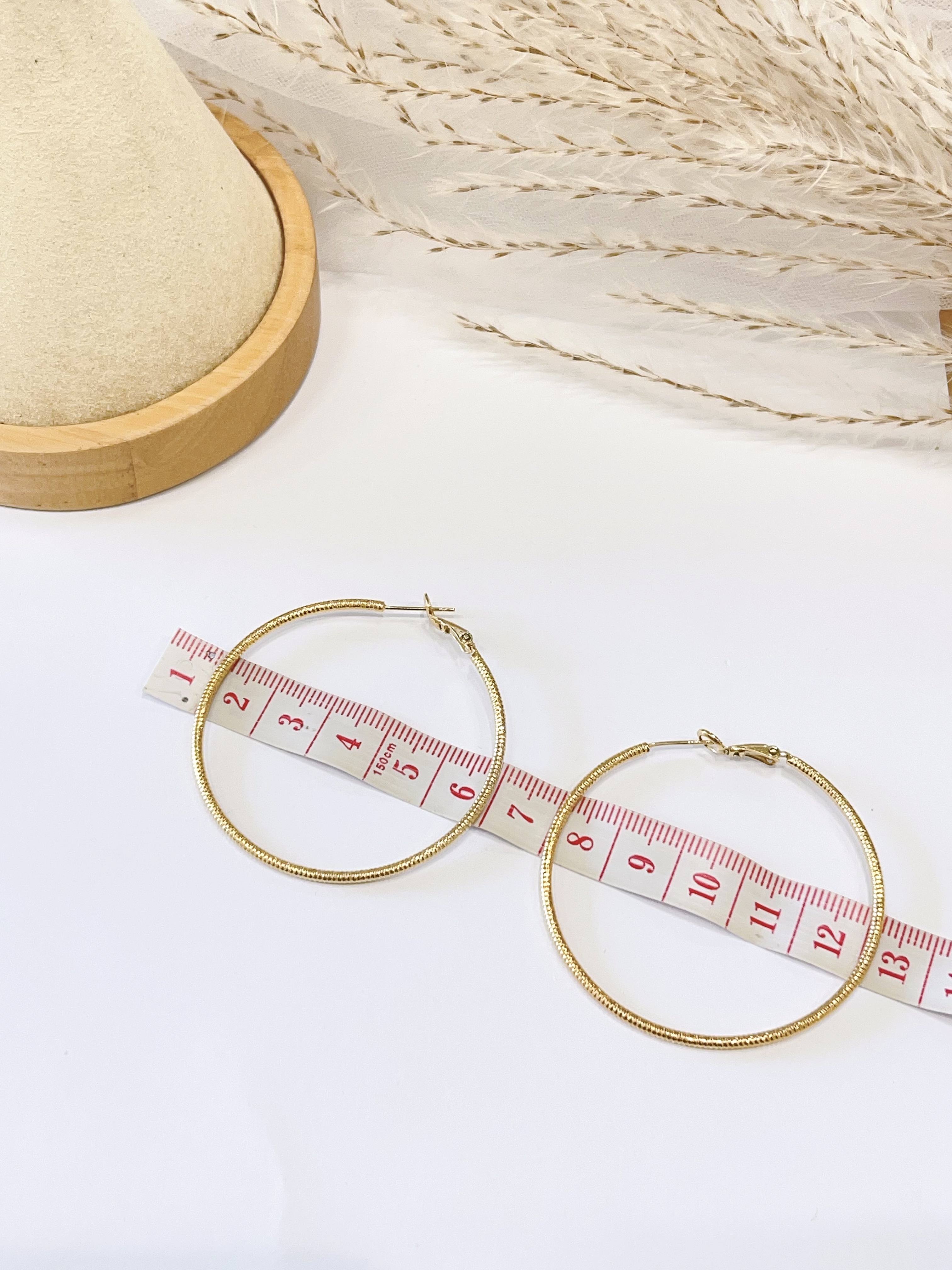 细线流光耳圈耳环