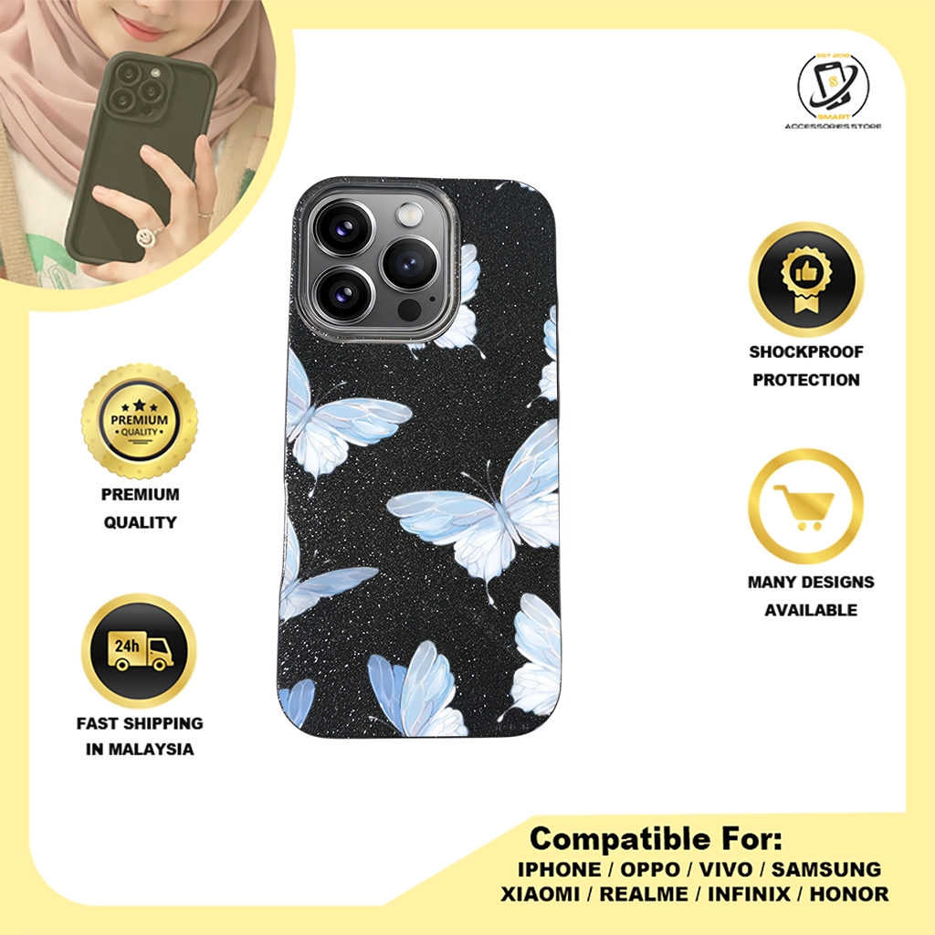 BLING CASE PHONE FOR IPHONE - DESIGN BUTTERFLY B