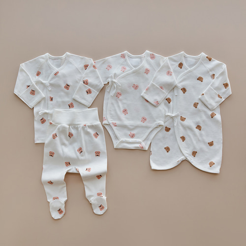 dot to dot PURE WHITE圓圓臉新生兒系列-見面禮物12款 ( 開心熊仔 )