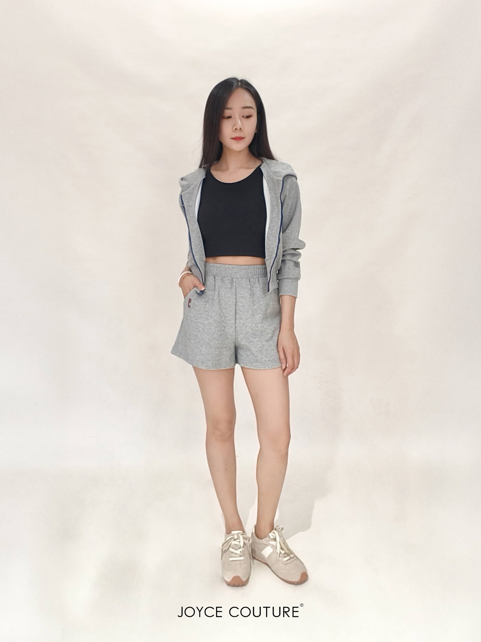 简约精致塑胶头短裤 P0448