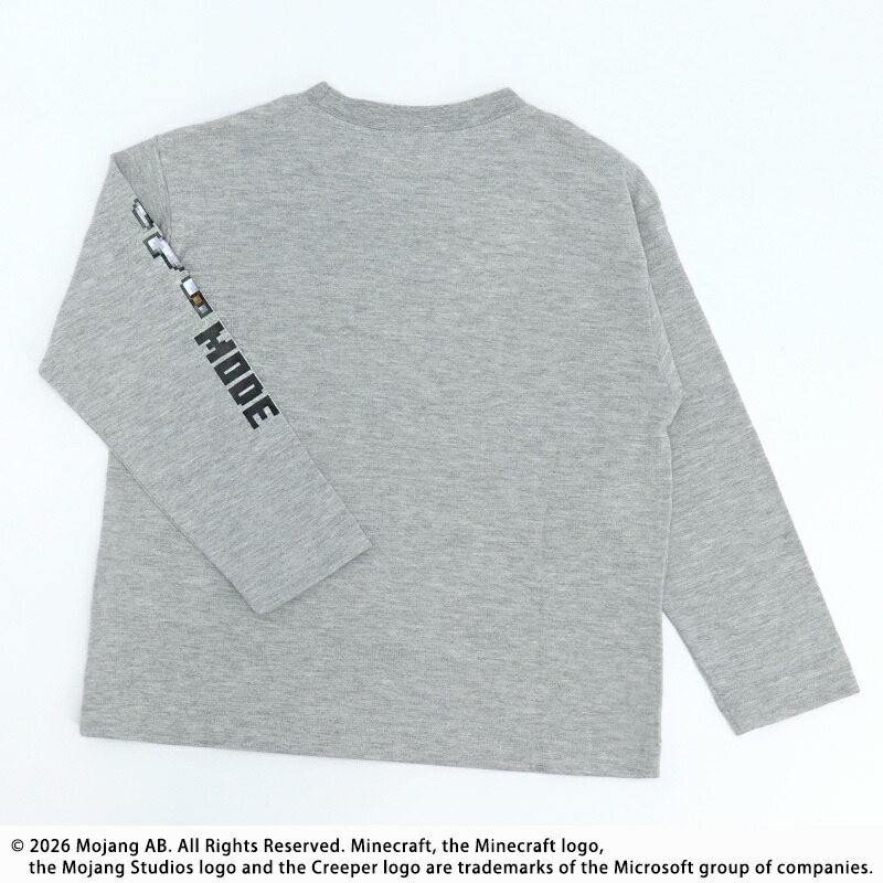 🆕【⭐訂購⭐】🌀 #Minecraft 防具武器圖案長袖 tee［2款選］🌀 [PLBA-0124] [260308]