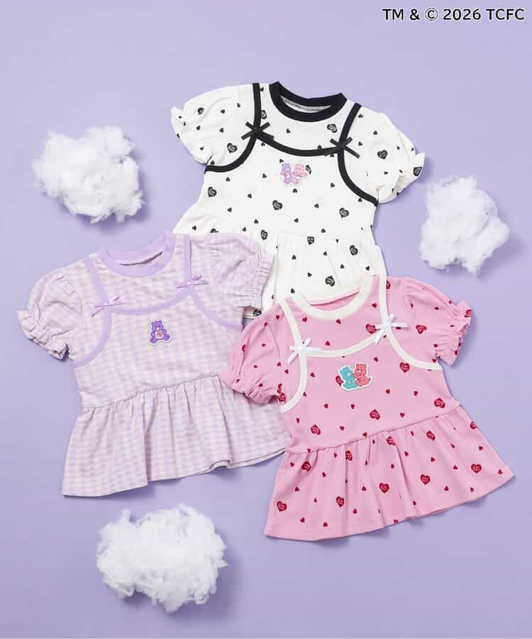 🇯🇵預訂 日本直送🇯🇵Apres les cours x Care Bears系列三色人物貼花吊帶短袖層疊上衣