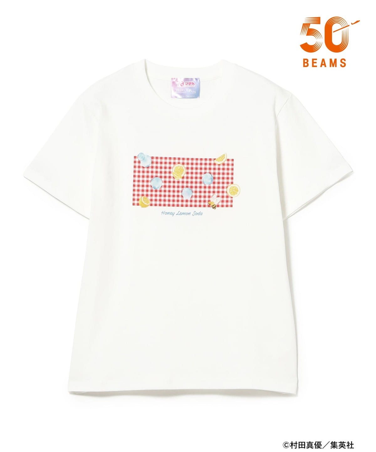 《Pre-Order》蜂蜜檸檬蘇打 Tee｜Ribbonりぼん 70周年 × BEAMS MANGART × Ray BEAMS (26177-P）