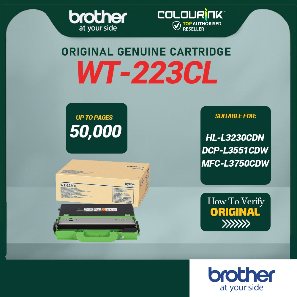 Brother Original Genuine WT-223CL Waste Toner Box HL-L3230CDN DCP-L3551CDW MFC-L3750CDW wt223cl