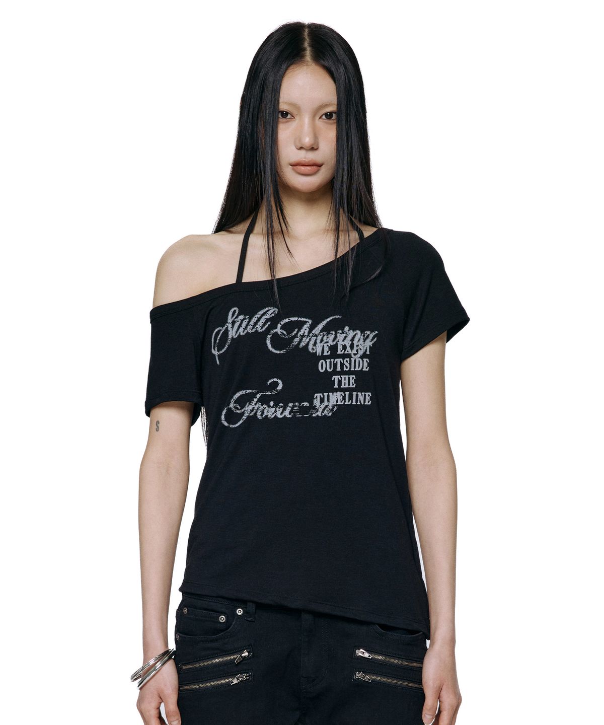 🇰🇷訂購｜ROCKCAKE 26SS｜Off Shoulder Script Top 3色 