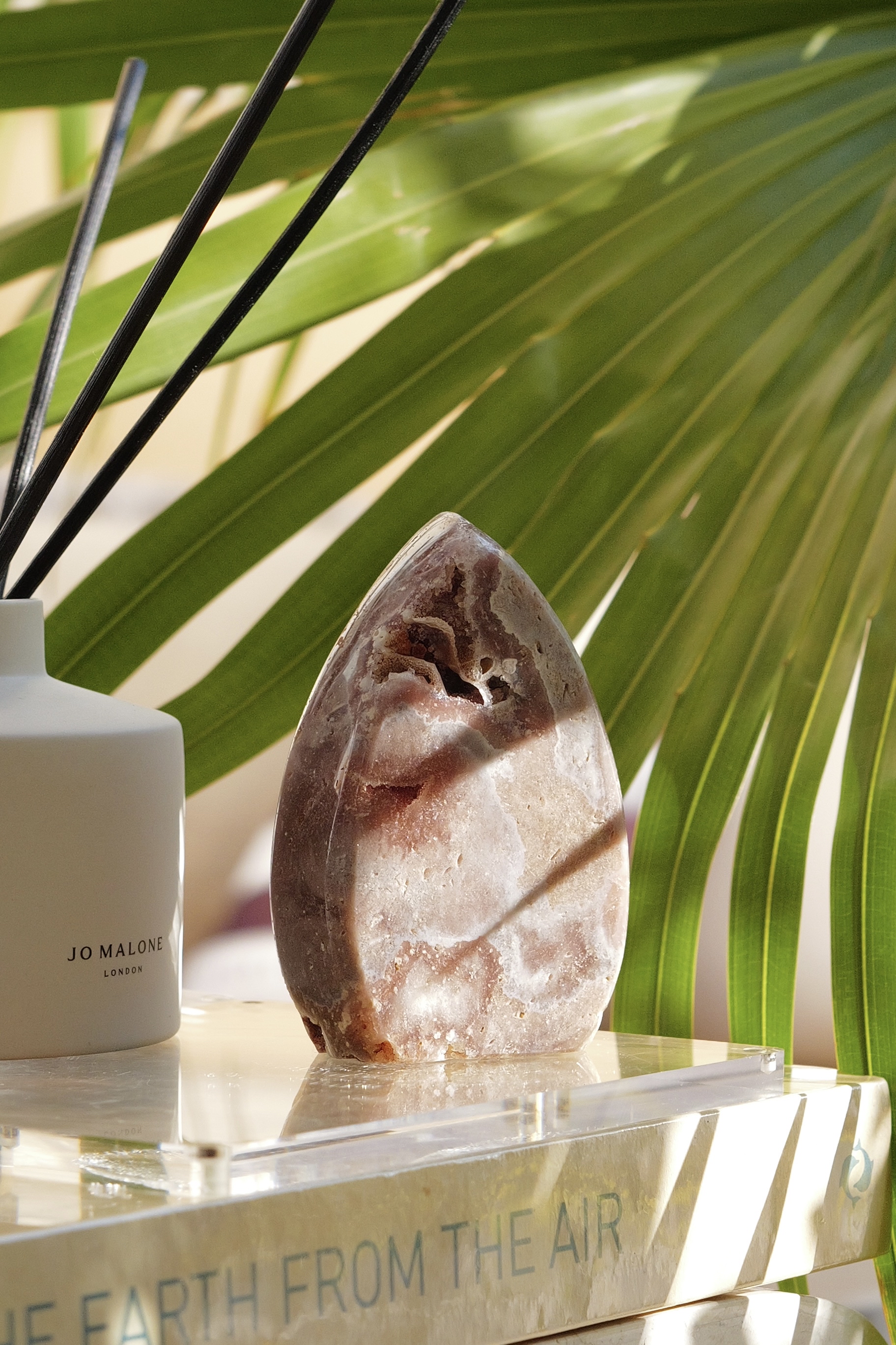 ༒ 11.7cm粉紅紫水晶 晶牙火焰形原石柱擺件༒ PA.7075CA8G5TS-RA28*5NM