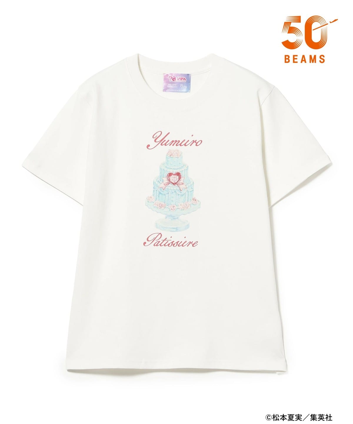 《Pre-Order》夢色蛋糕師 Cake Tee｜Ribbonりぼん 70周年 × BEAMS MANGART × Ray BEAMS (26177-P）