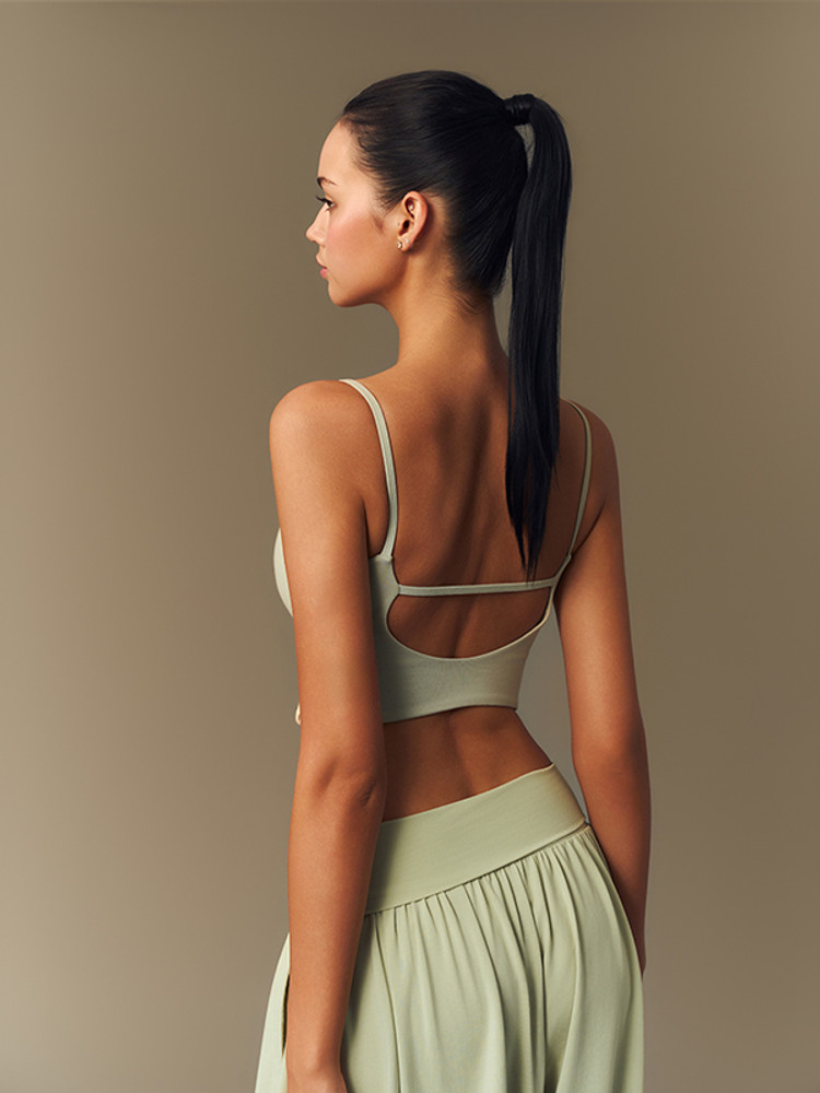 【莫代爾絲滑Bra Top】預購_Soft Cross Bra Top by Grandeline