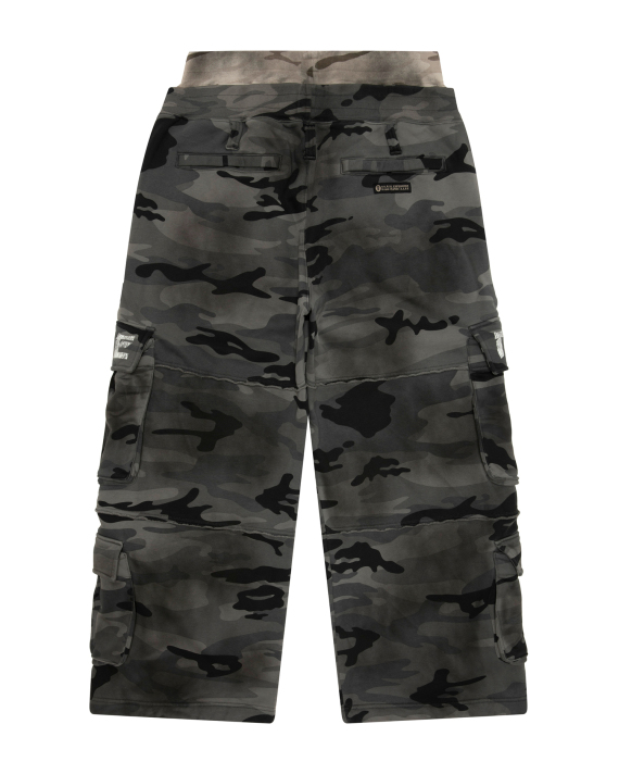 AAPE X NOMANUAL Moonface Camo Cargo Sweat Pants (M9895XXR)