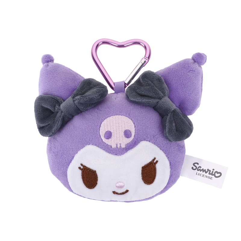 Kuromi Plush Mirror 毛公仔鏡連匙扣